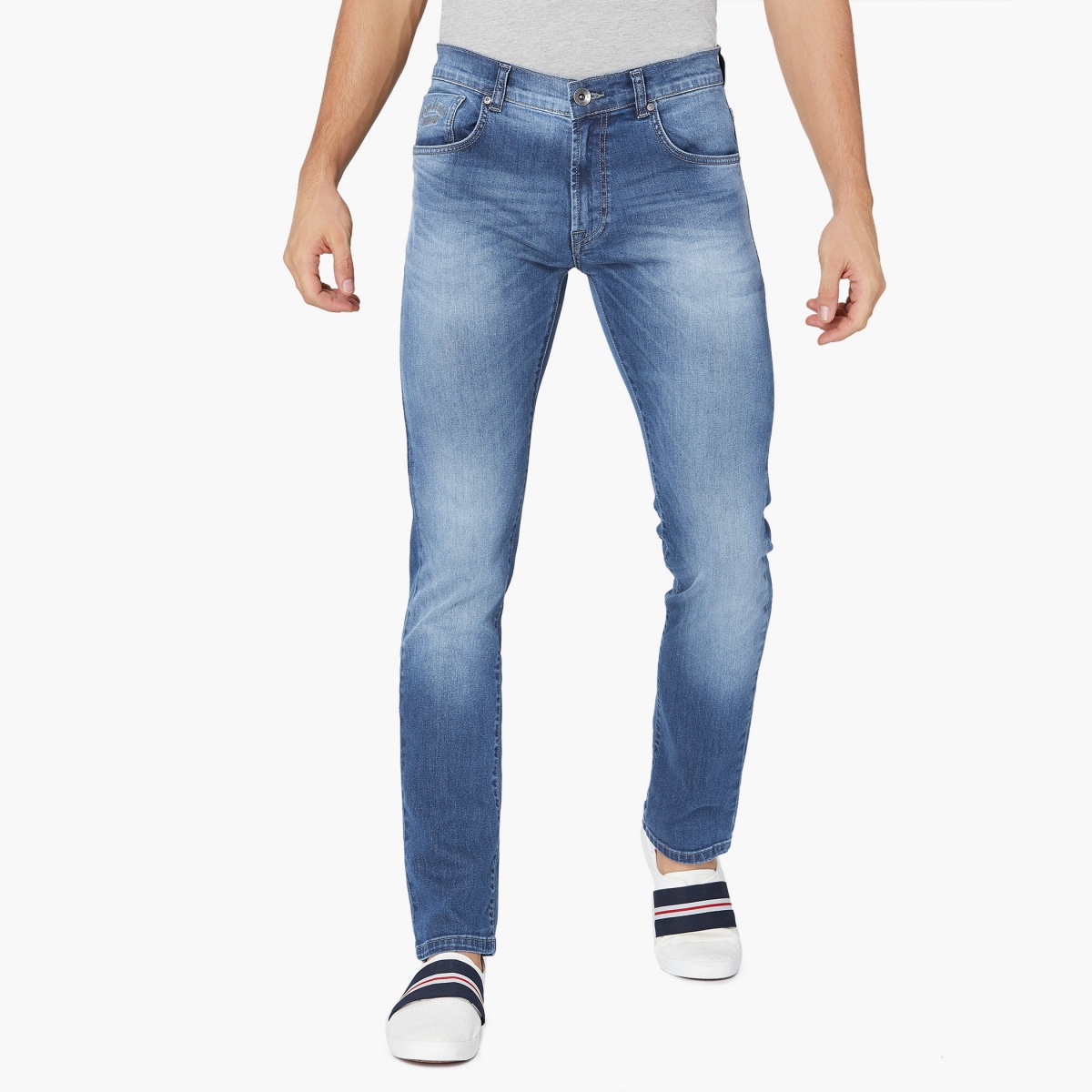 PEPE JEANS Stonewashed Whiskered Jeans