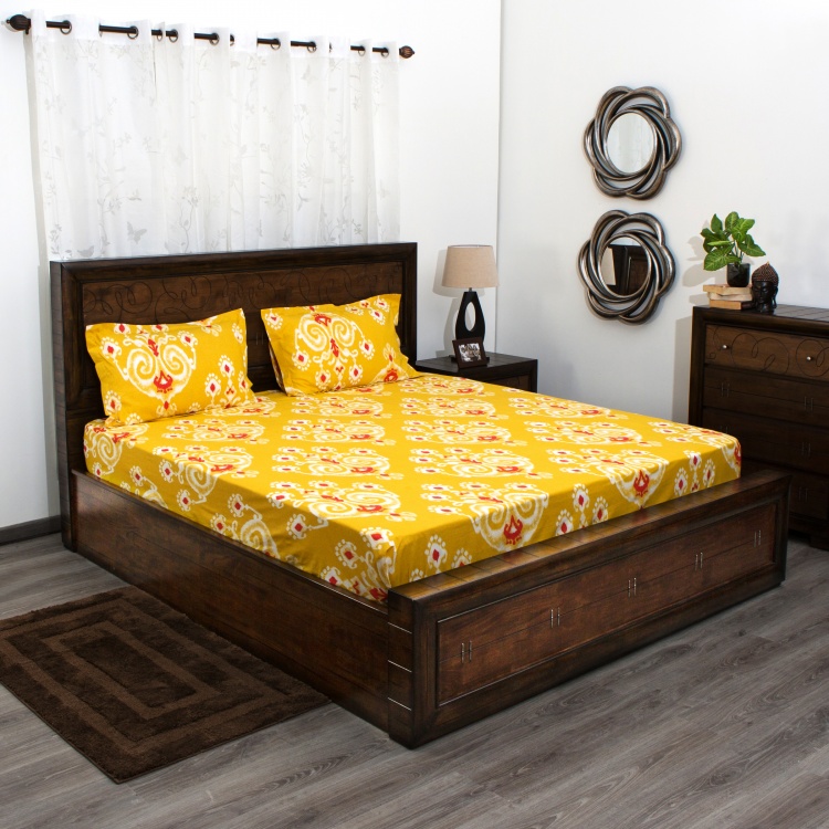 Mandarin 3-Pc. Double Bedsheet Set - 274 x 274 cm