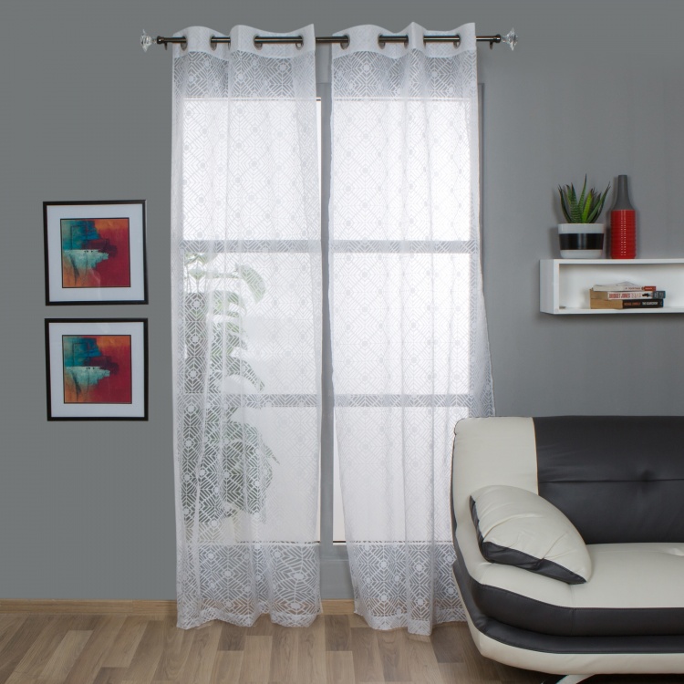 Aspen Sheer Window Curtain-Set Of 2-110 x 160 CM