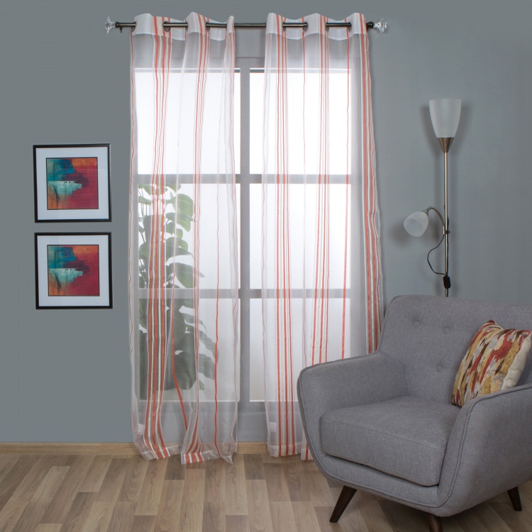 Aspen Mistletoe Sheer Window Curtain-Set Of 2-110 x 160 CM