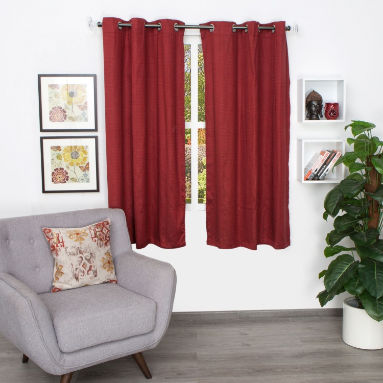 Aspen Jacquard Window Curtain - Set of 2 - 160 X 110 CM