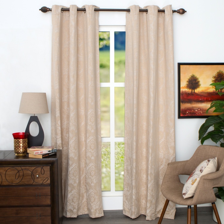 Jade Jacquard Door Curtain - Set of 2 - 225 x 110 cm