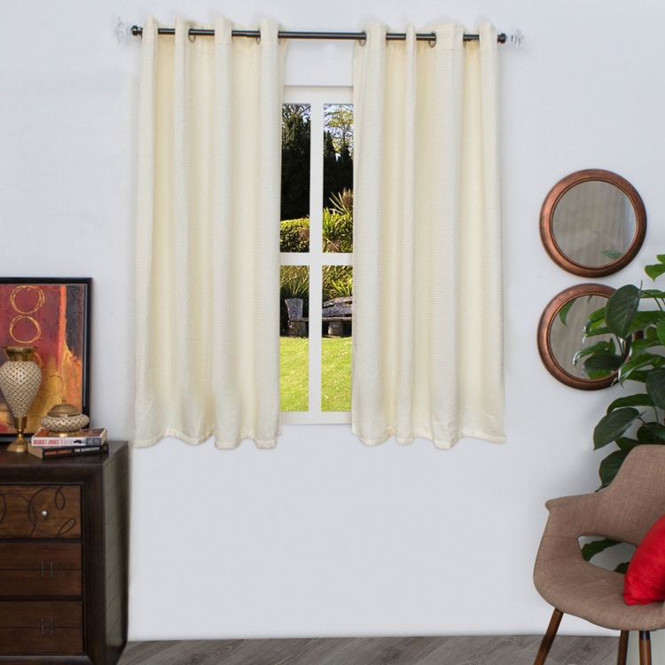 Marshmallow Chenille Window Curtain - Set of 2 - 135 X 160 CM