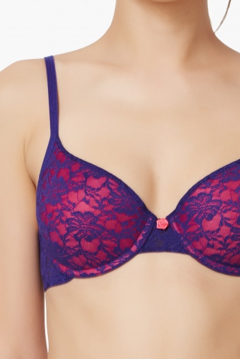 AMANTE Lace Push-Up Padded Wired Bra