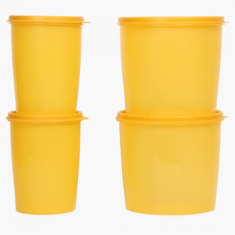 Solid Plastic Containers- Set of 10- Yellow