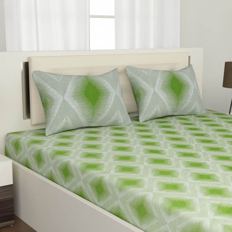 Emerald Meadow 3-Pc. Double Bedsheet - 240 x 274 cm