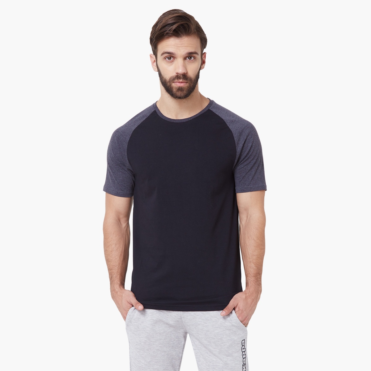 KAPPA Solid Raglan Sleeves T-Shirt