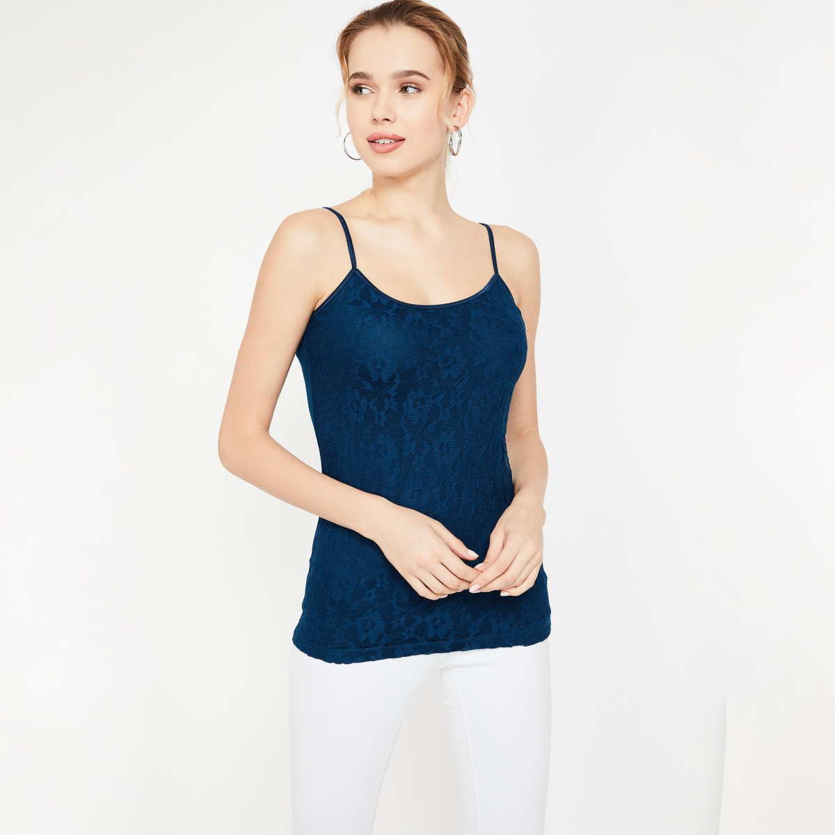 CODE Strappy Lace Top