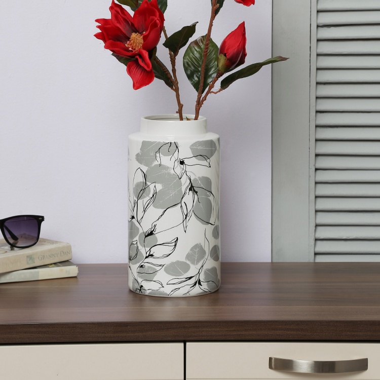 Splendid Eden Leaf Print Vase