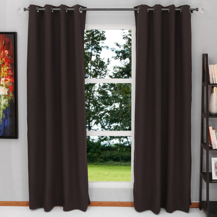Colour Connect Blackout Door Curtain Pair - 225 X 135 cm