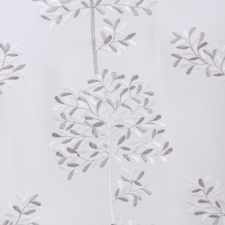 Matrix Crystal Sheer Embroidered Door Curtain Set-2pcs