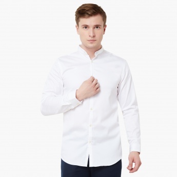 JACK & JONES Cotton Lycra Slim Fit Full Sleeves Shirt