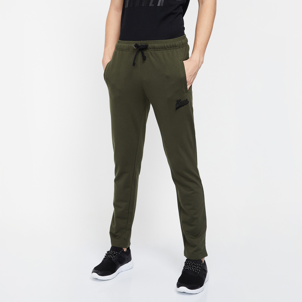 KAPPA Solid Knitted Trackpants