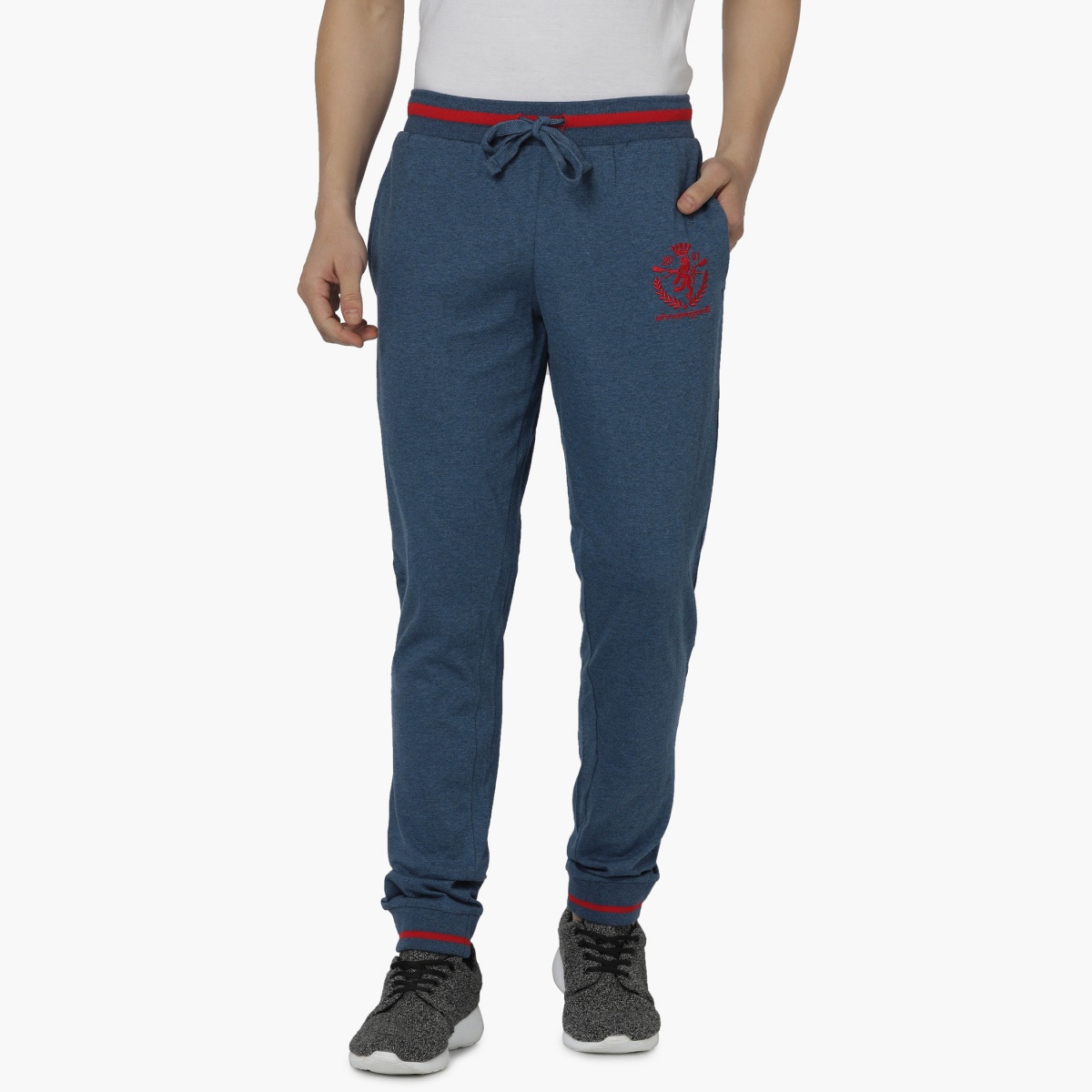 CHROMOZOME Contrast Trim Knitted Joggers