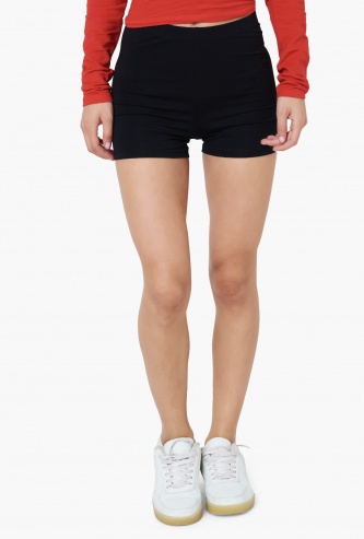 GINGER Solid Stretch Shorts