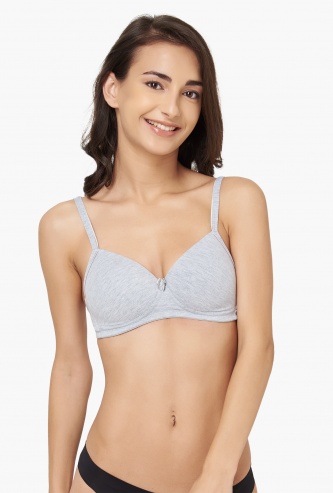 GINGER Cotton T-Shirt Padded Non-Wired Bra