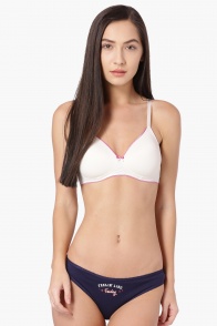 AMANTE Piping Detailed Padded Non-Wired Bra