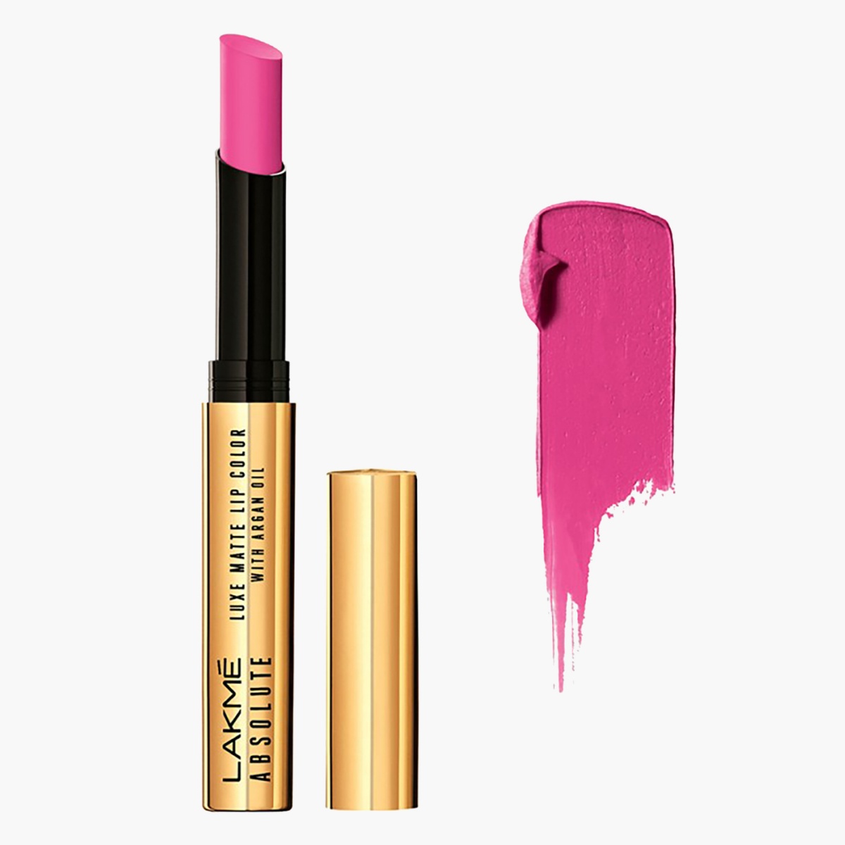 

LAKME Absolute Luxmat Argan Oil Lip Color Lipstick, Pink