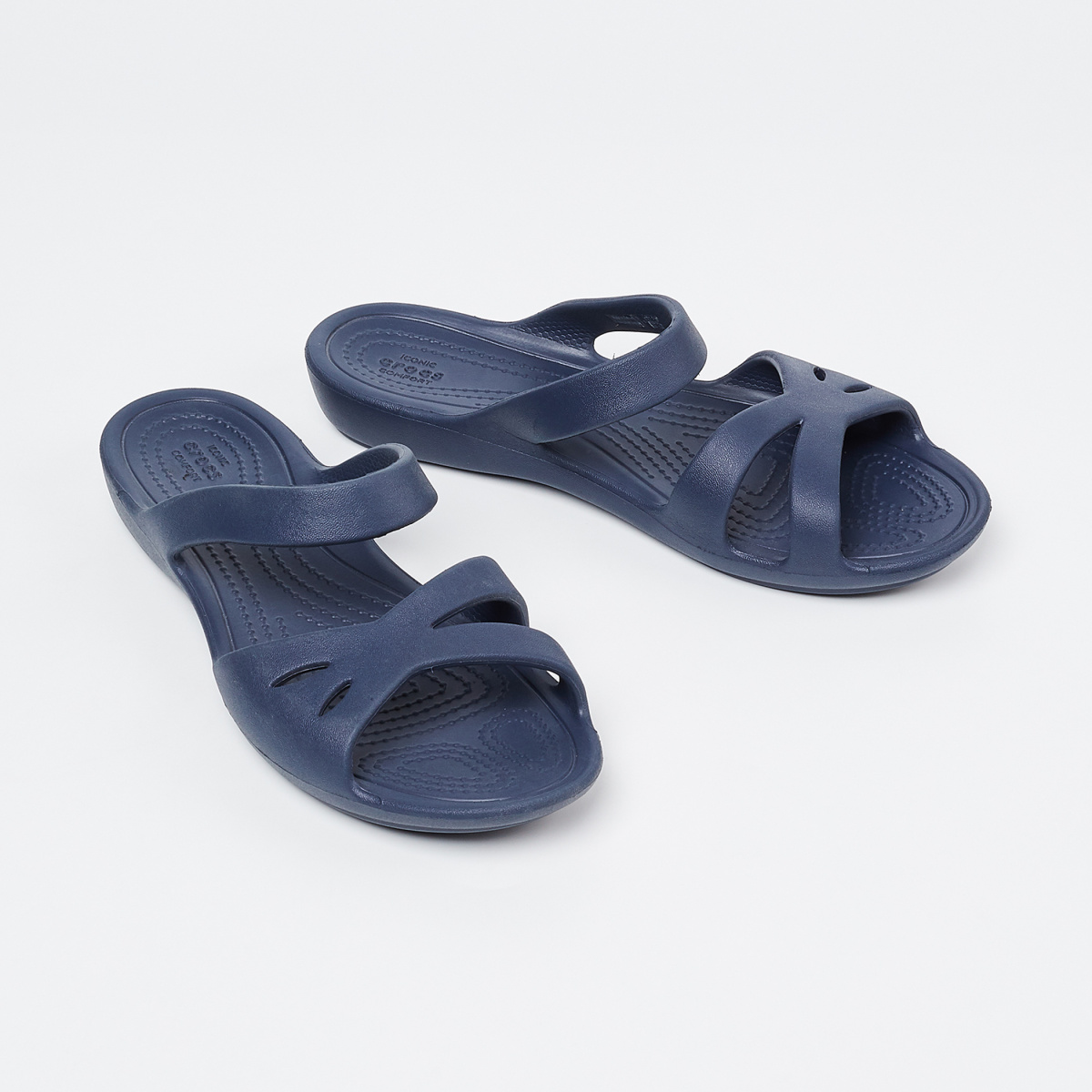 CROCS Textured Sandals with Cutouts