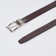 LOUIS PHILIPPE Genuine Leather Textured Formal Belt