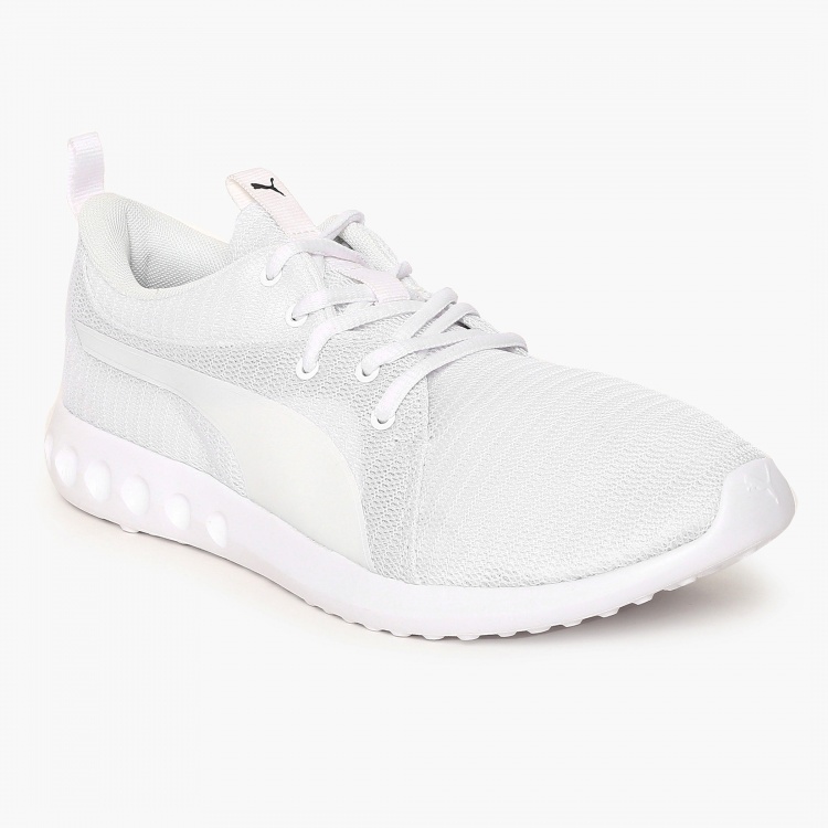 puma soft foam white sneakers