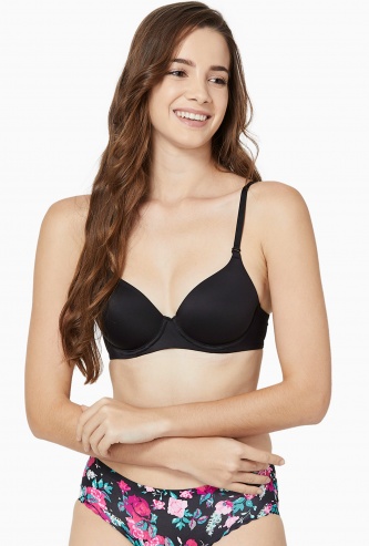 AMANTE Solid Padded Wired Bra