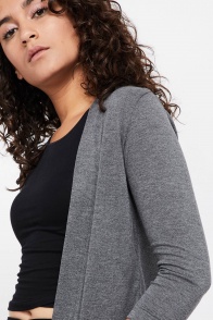 CODE Solid Knitted Shrug