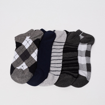 CODE Knitted Woven Design Socks- Set of 5 pcs.
