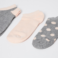 GINGER Assorted Ankle Socks- Pack of 3 Pairs