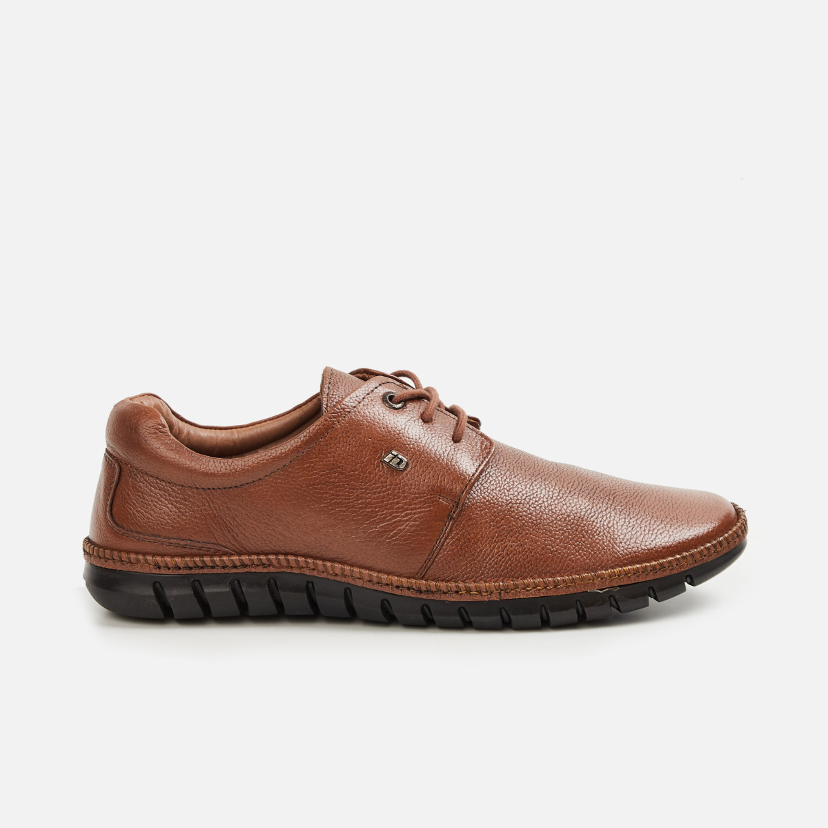 ID Men Solid Lace-Up Casual Shoes