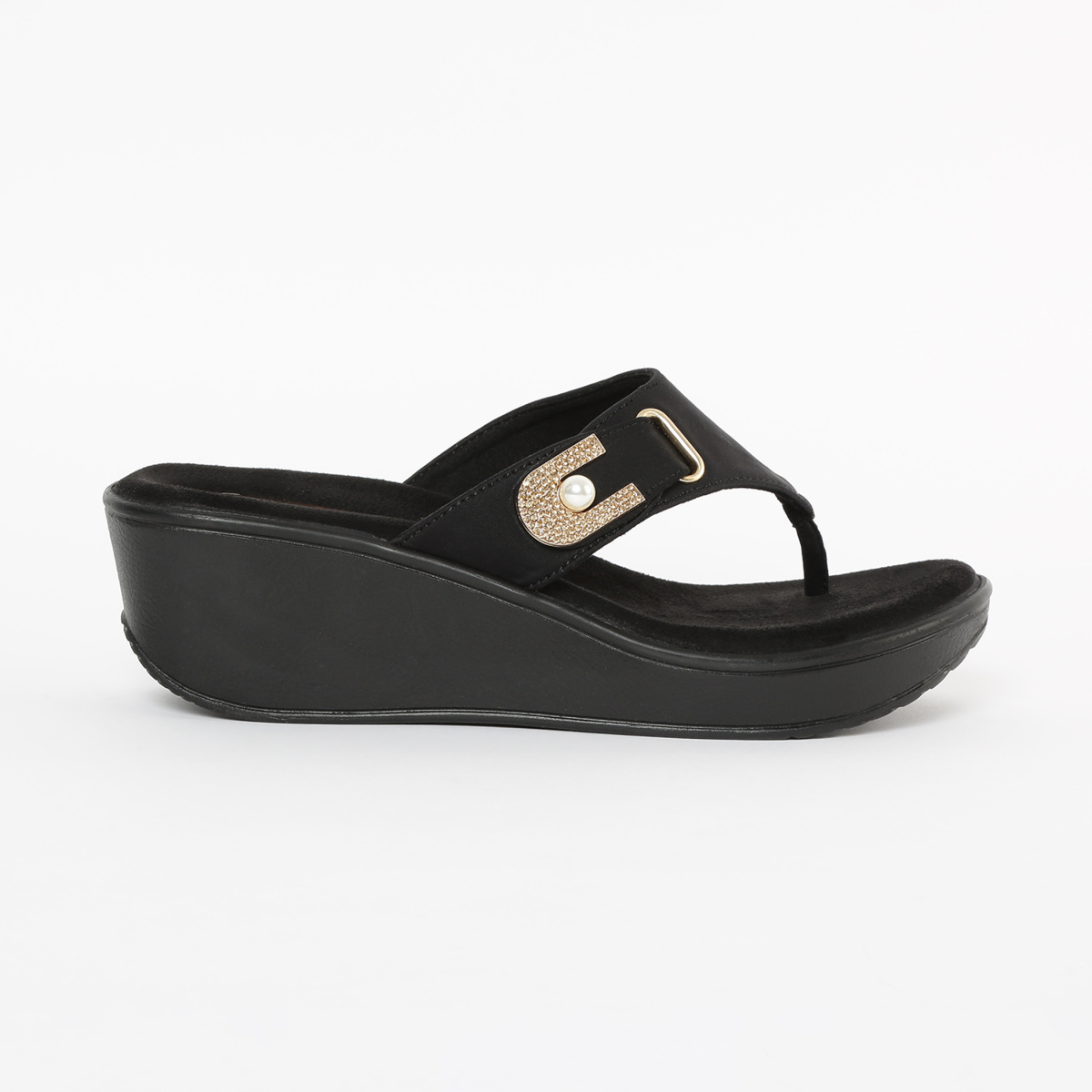 CATWALK Embellished V-strap Platform Sandals