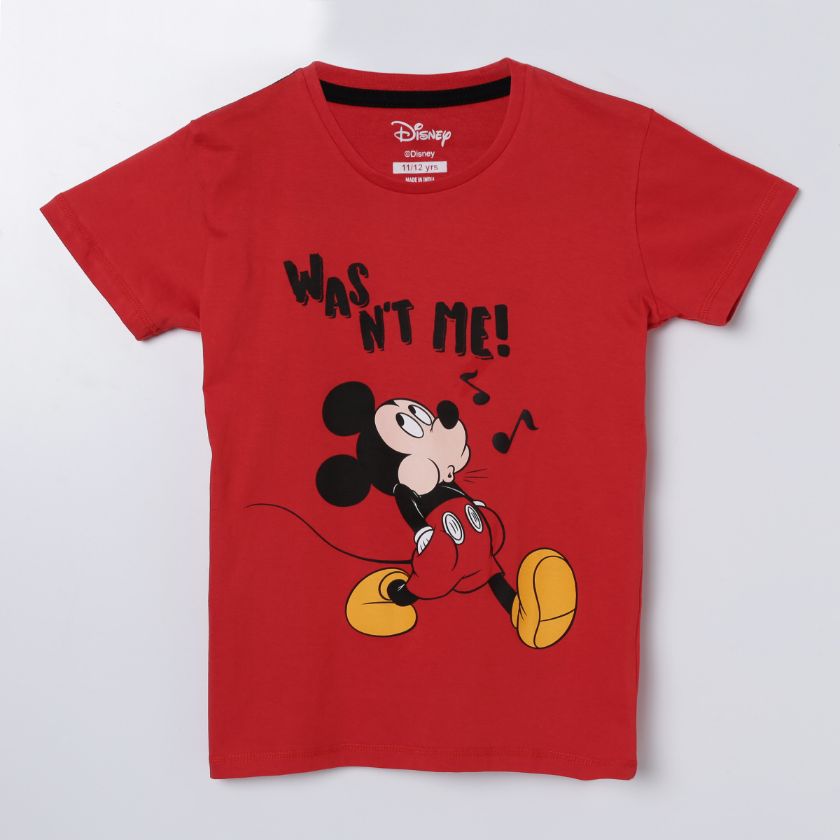 KIDSVILLE Mickey Mouse Print Crew-Neck T-shirt