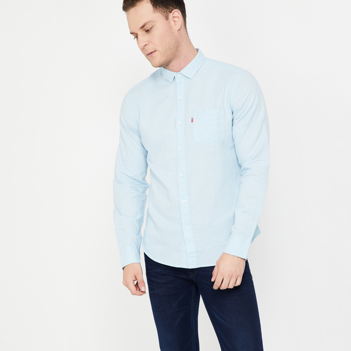 LEVI'S Solid Full Sleeves Shirt