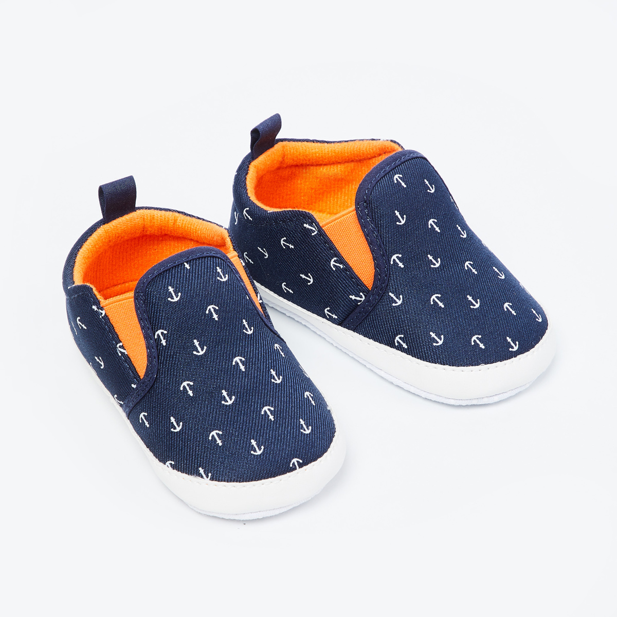 FAME FOREVER Printed Slip-On Shoes with Contrast Gusset