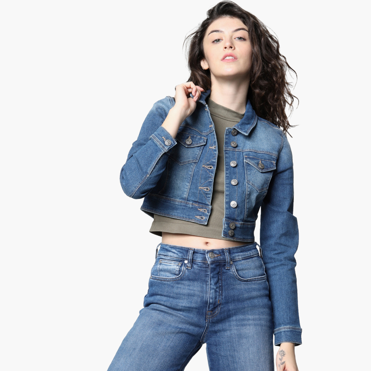 Women's Long Casual Maxi Length Denim Cotton Coat Oversize Button Up Jean  Jacket (Medium Blue, L) - Walmart.com