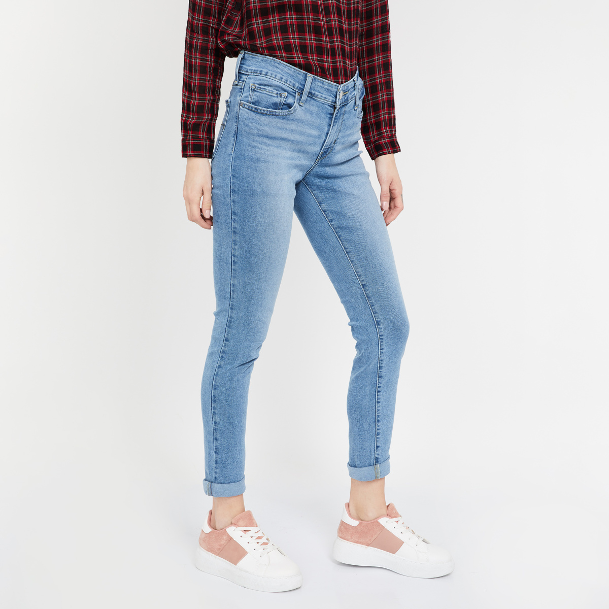 LEVI'S Stonewashed Skinny Fit Jeans