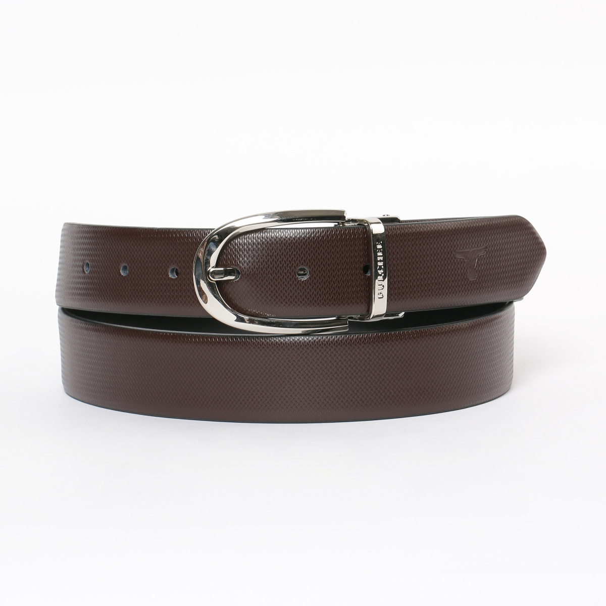 BULCHEE Genuine Leather Solid Reversible Belt