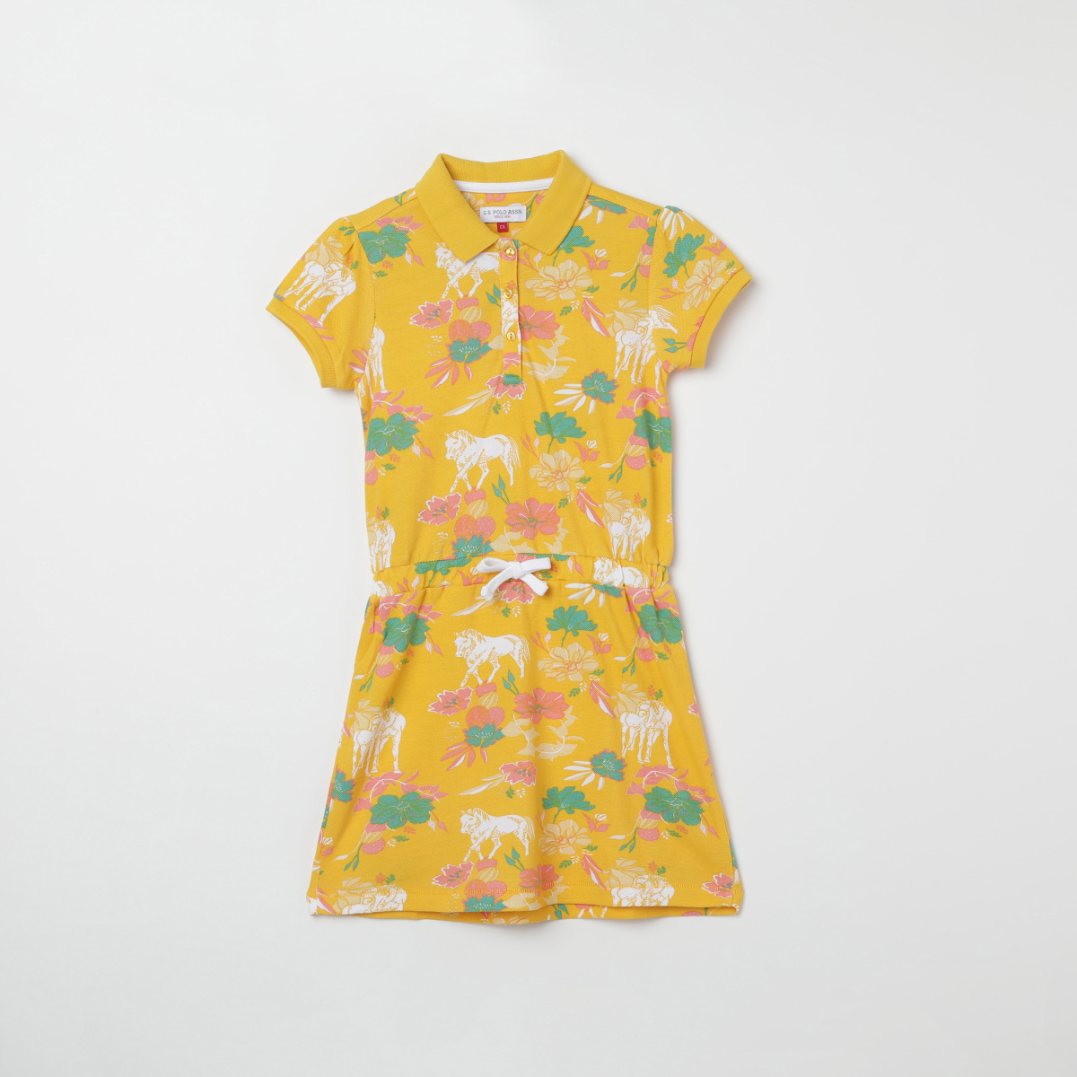U.S. POLO ASSN. KIDS Floral Print T-shirt Dress