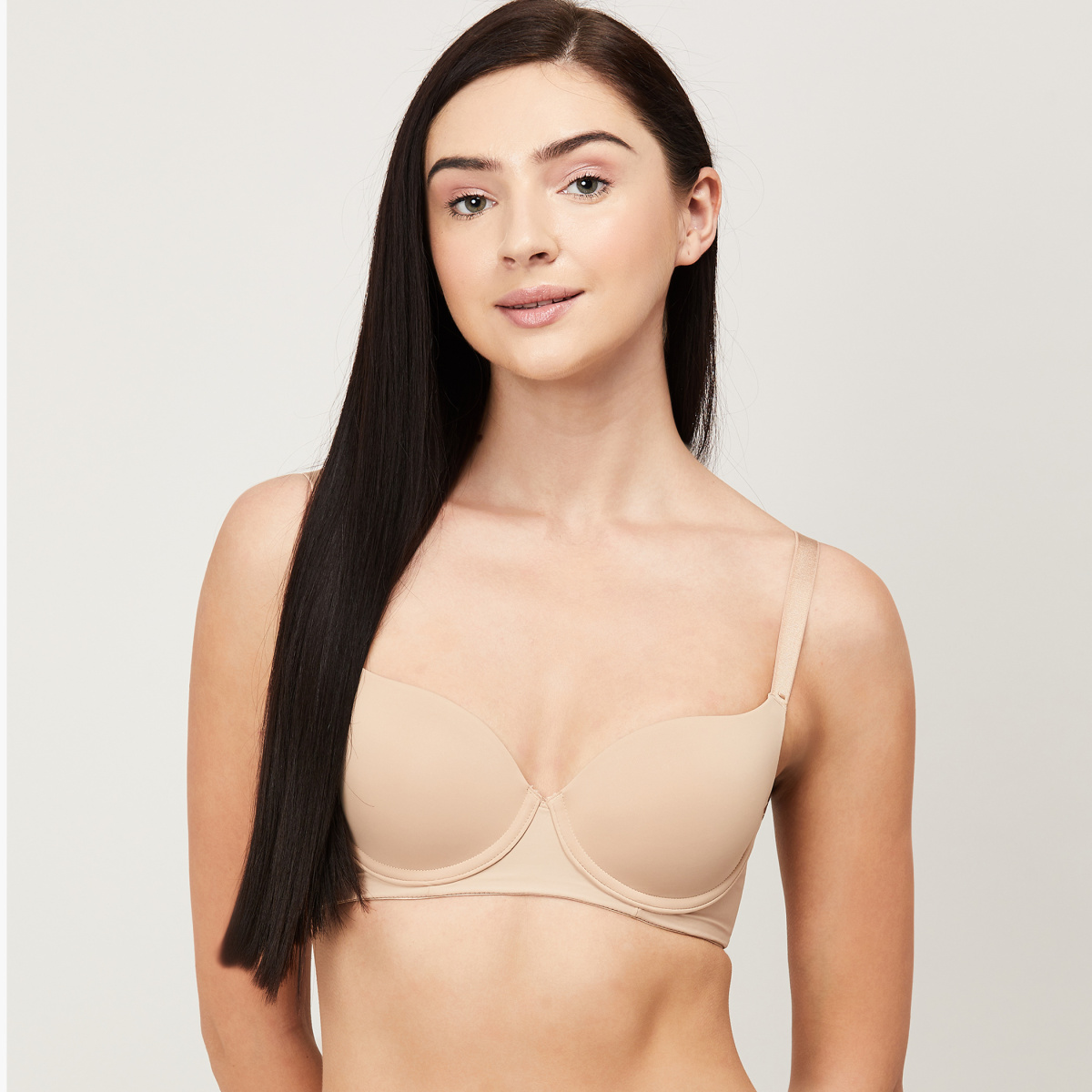 GINGER Solid Padded Wired Smooth Bra