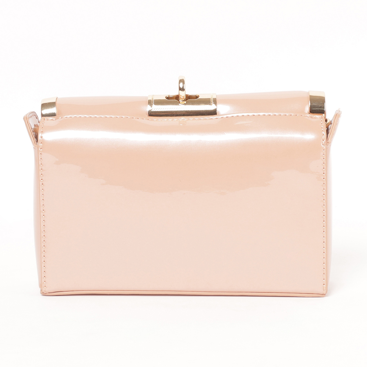 

CODE Women Solid Twist-Lock Box Sling Bag, Pink