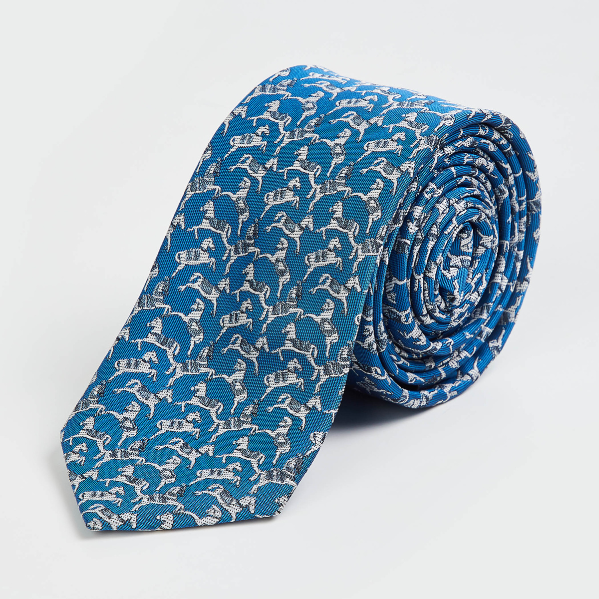 

CODE Men Patterned Formal Tie, Blue