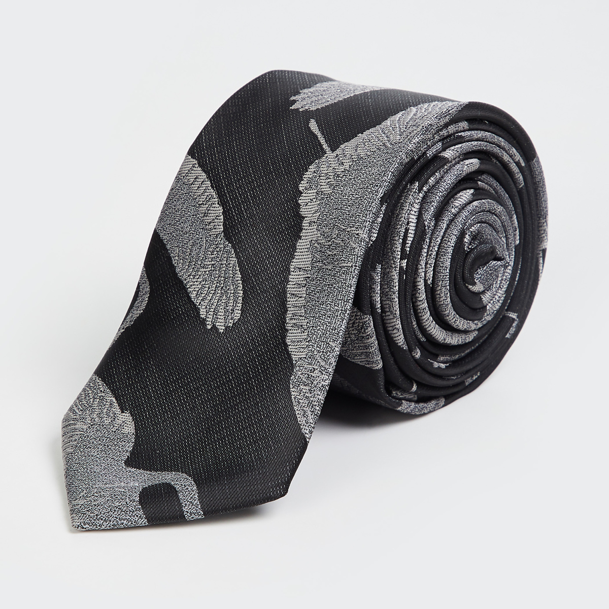 

CODE Men Patterned Formal Tie, Black