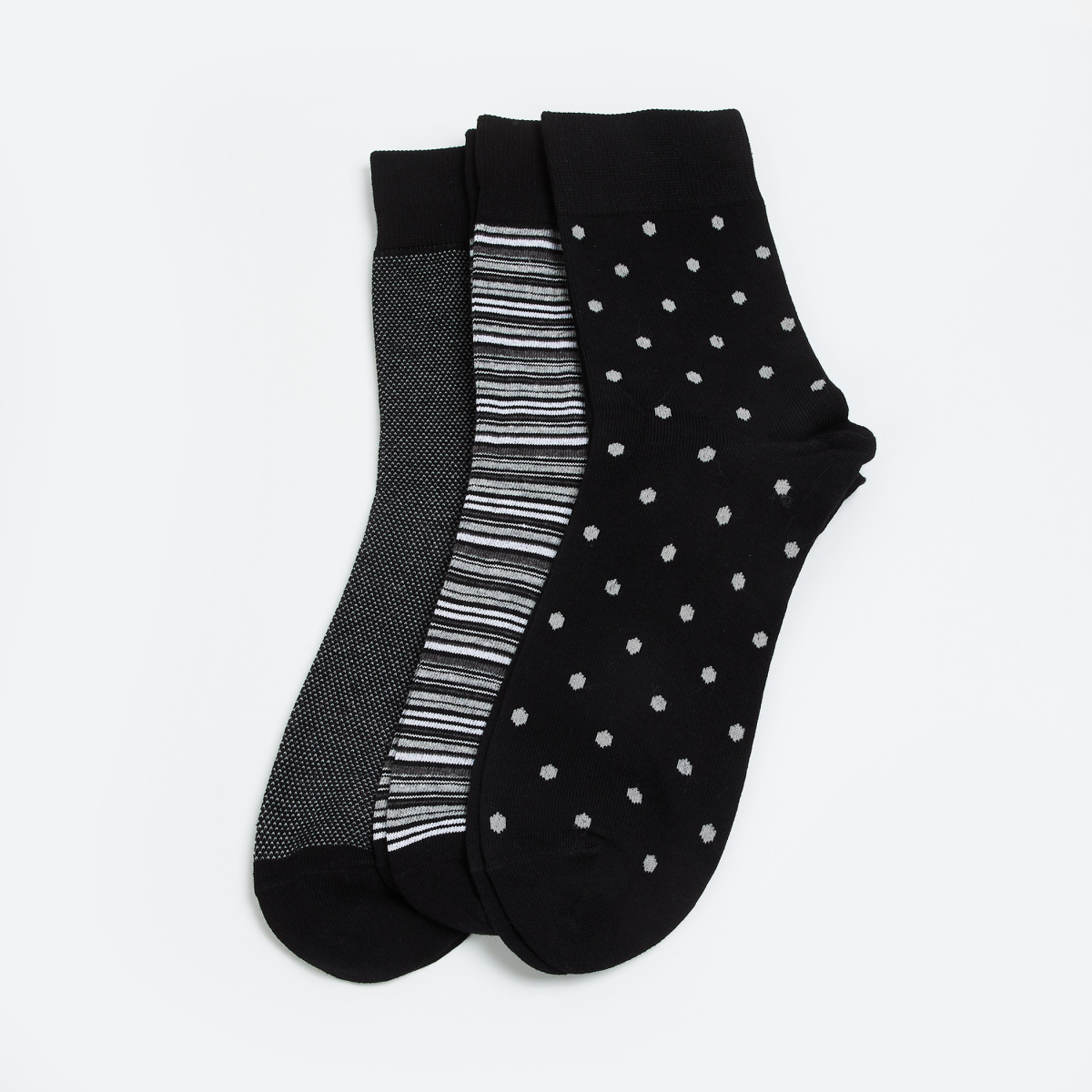 CODE Men Woven Design Socks - Pack of 3