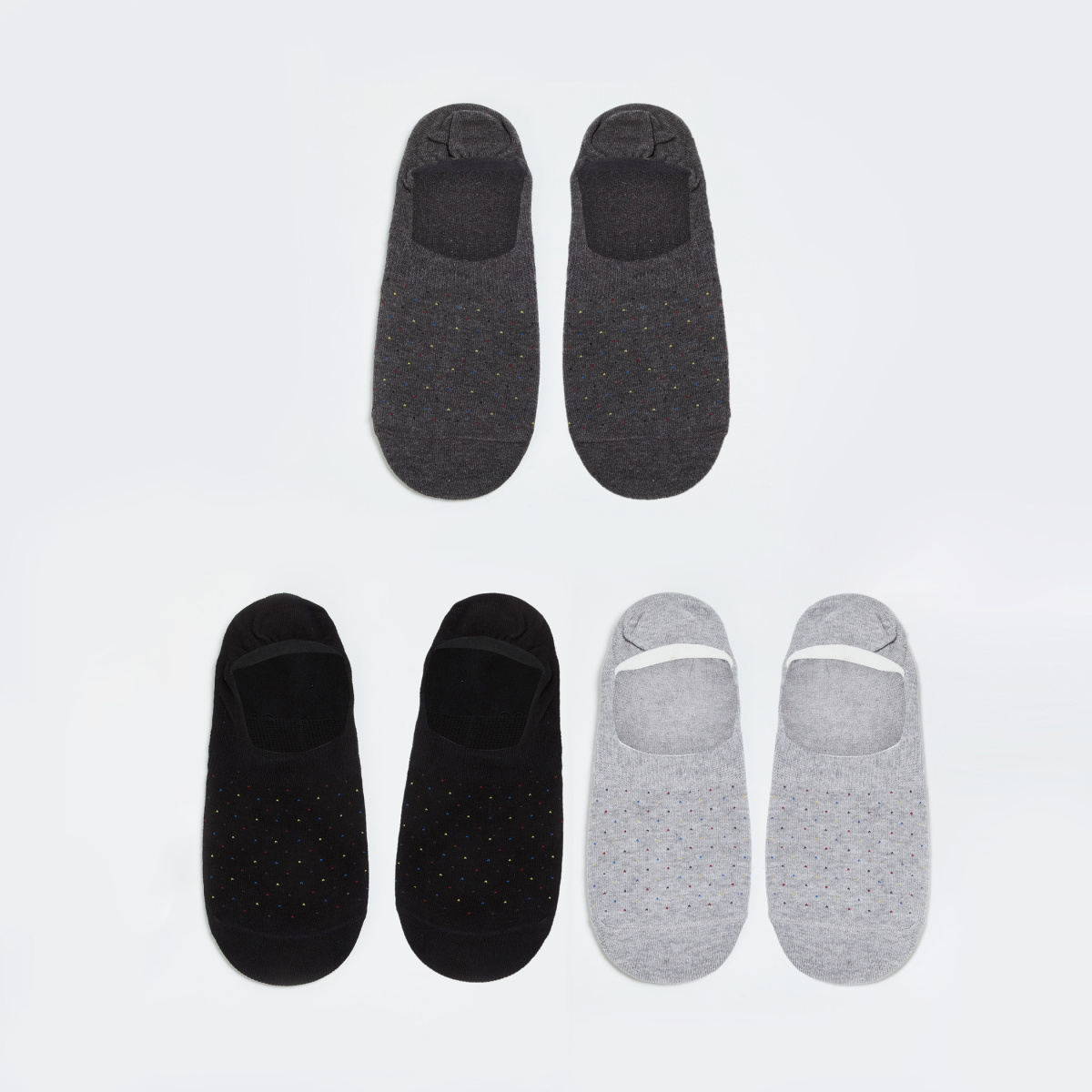 CODE Men Textured Socks- Pack of 3