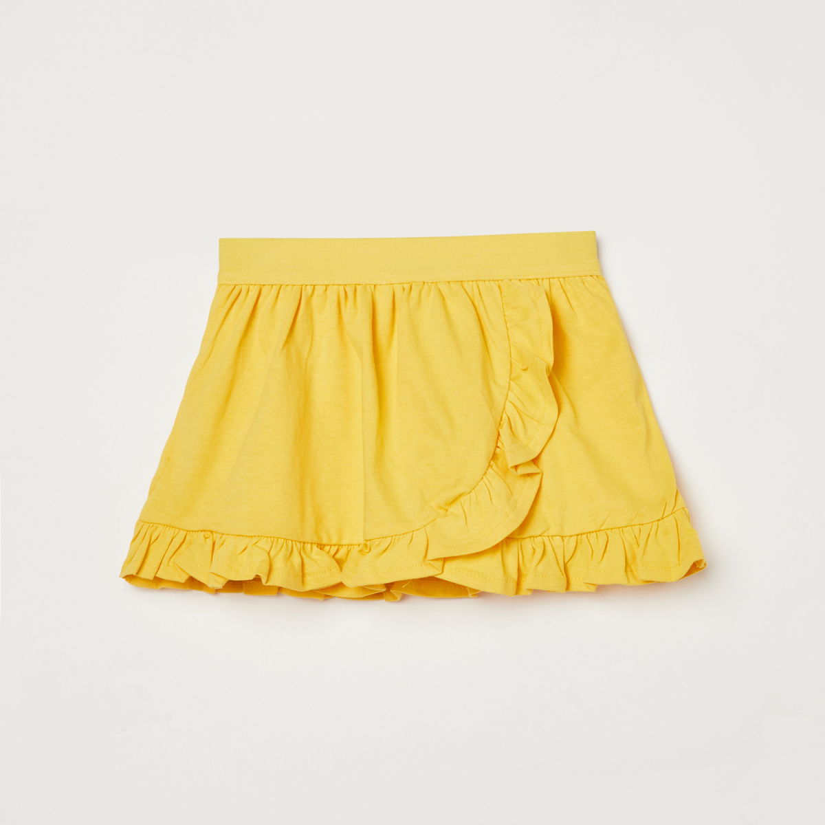 JUNIORS Girls Solid Layered Skirt