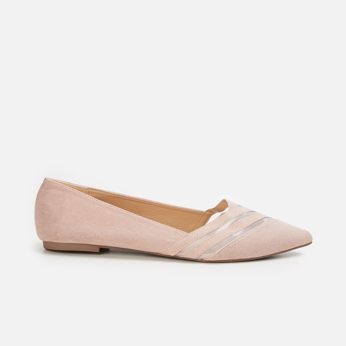 GINGER Women Solid Pointed Toe Ballerinas