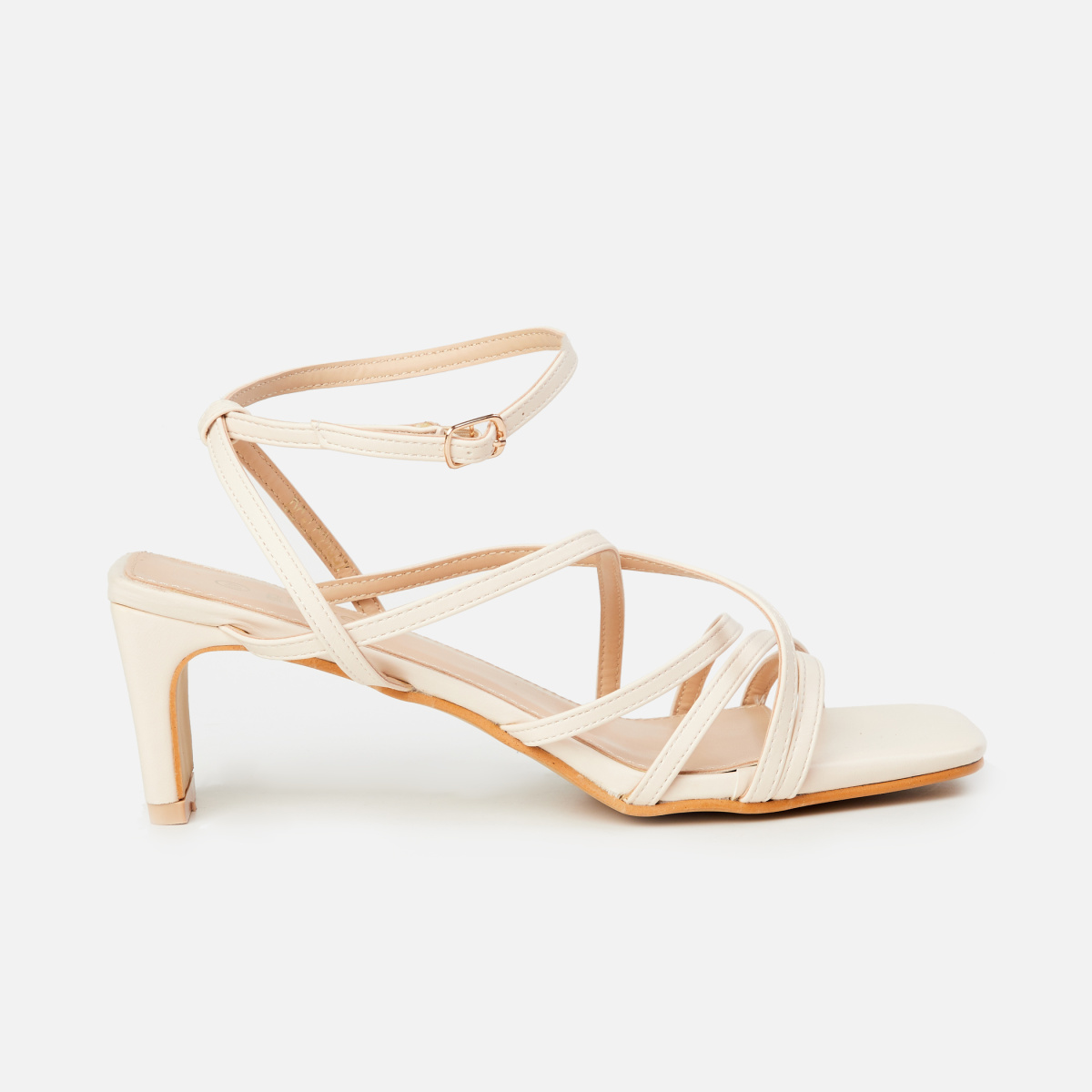 Buy White Heeled Sandals for Women by Ginger by Lifestyle Online | Ajio.com