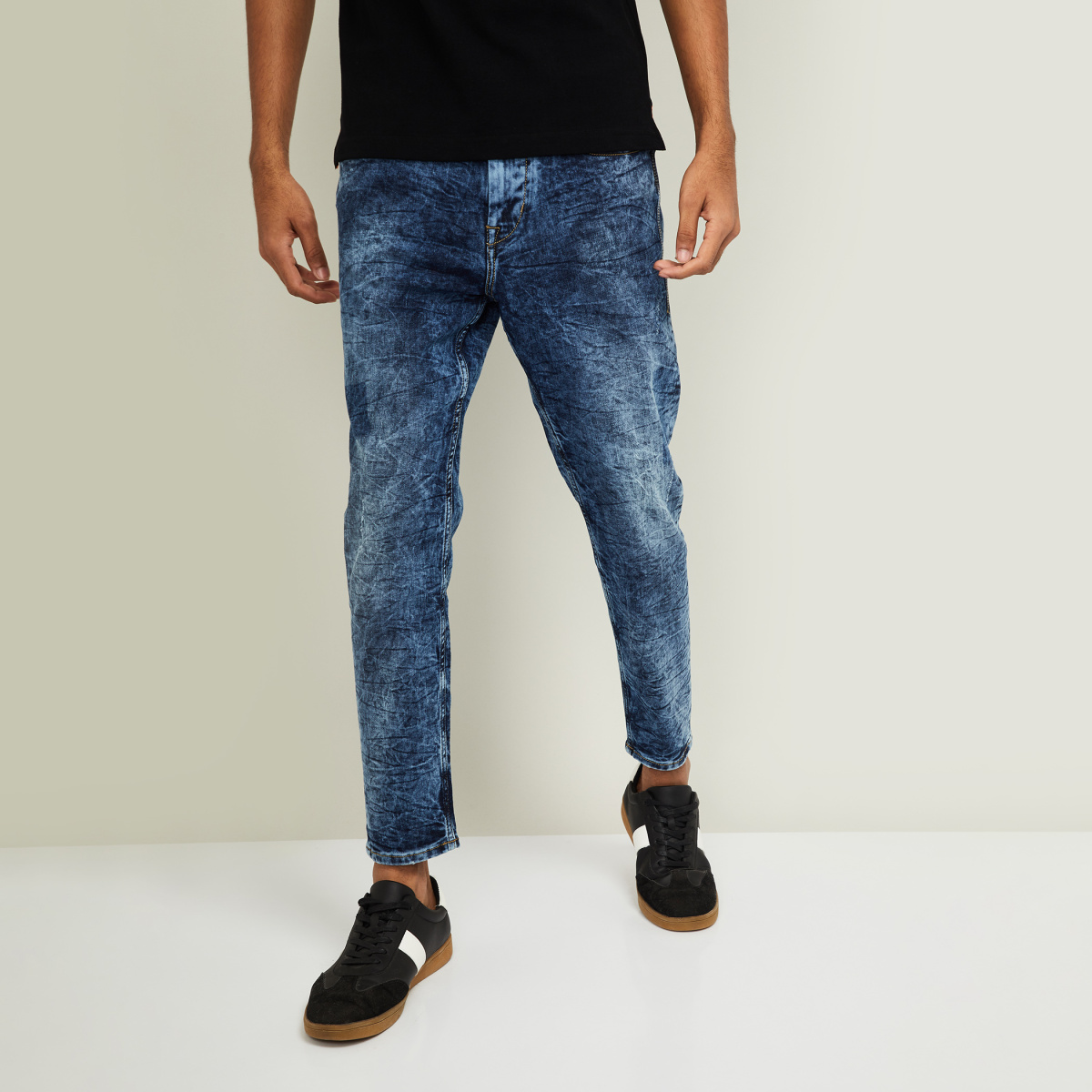Dodgers Blue Stone Wash Whisker Stretch Jeans : Made To Measure Custom Jeans  For Men & Women, MakeYourOwnJeans®