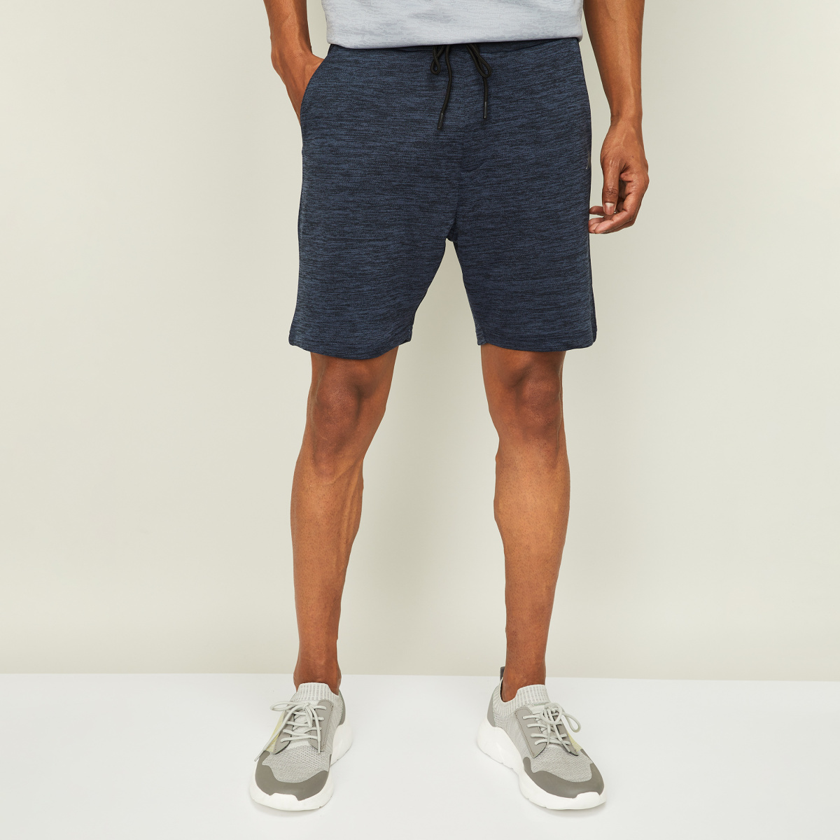 KAPPA Men Textured Elasticated Shorts