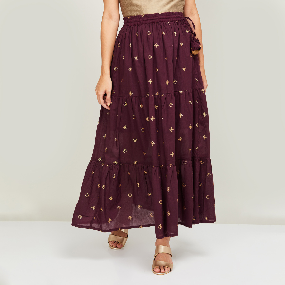 Buy online Georgette Ethnic Maxi Skirt With Tassel from Skirts  Shorts for  Women by Klick2style for 1398 at 0 off  2023 Limeroadcom